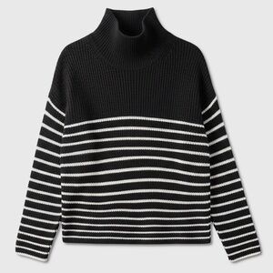 Truth By Republic Striped Mockneck Sweater - NWT Womens Small - #48842-G2